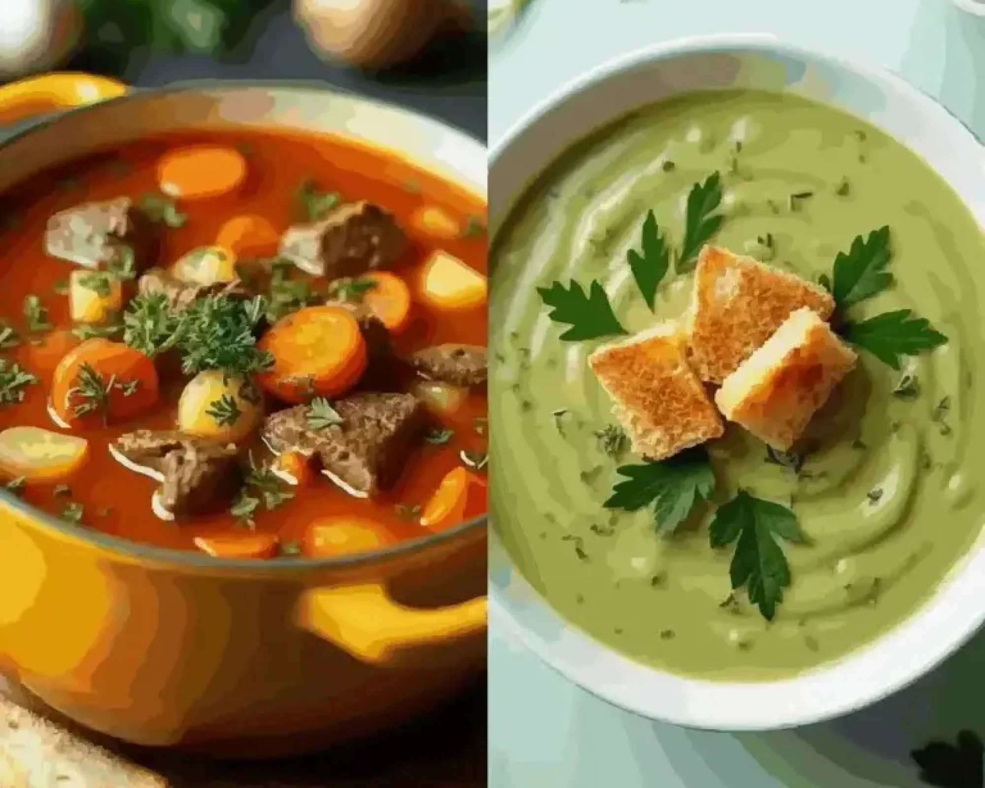 sopa e creemes